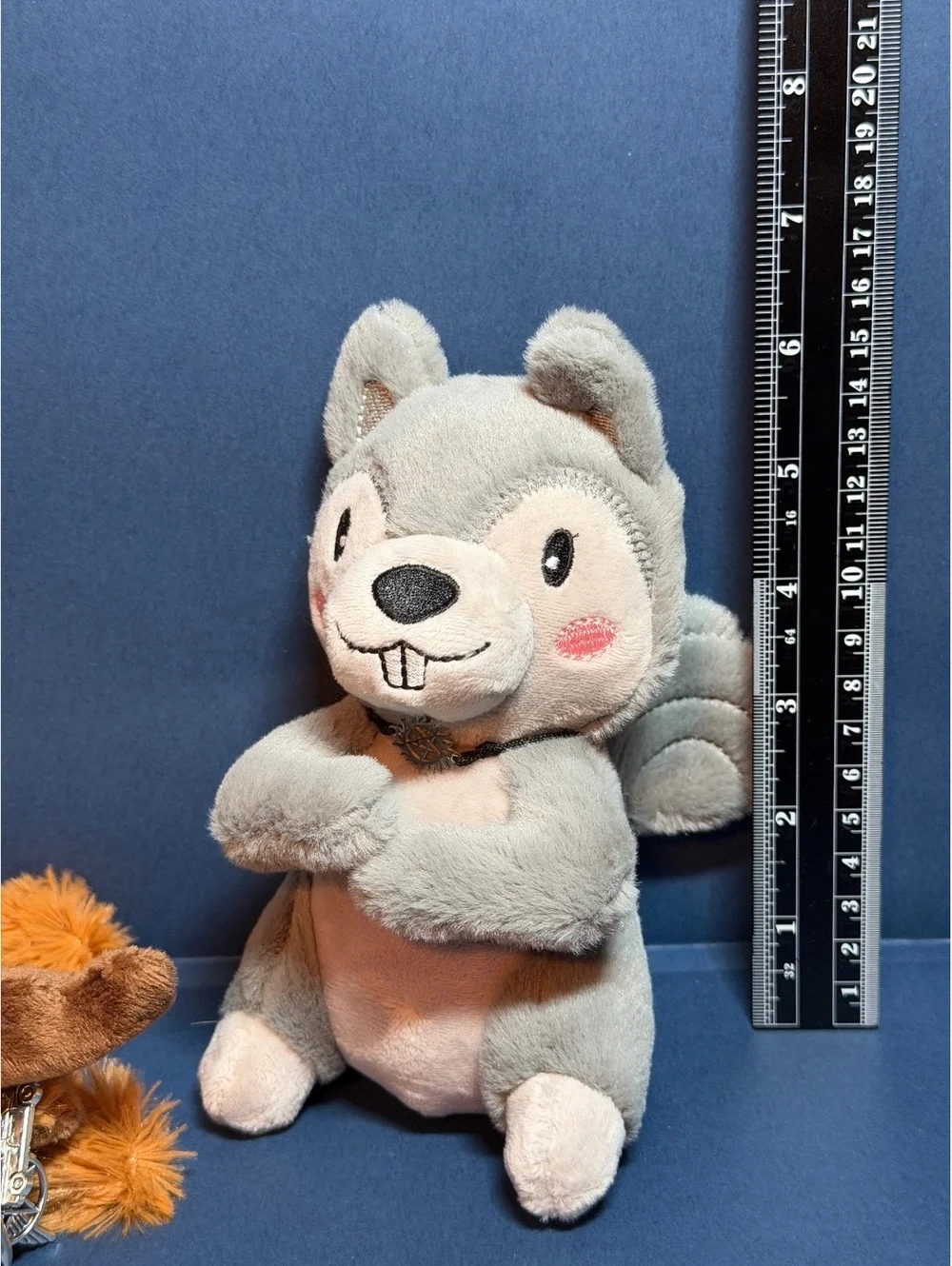Moose(Sam) & Squirrel(Dean) plushies with antiposession bracelet & keychain.
